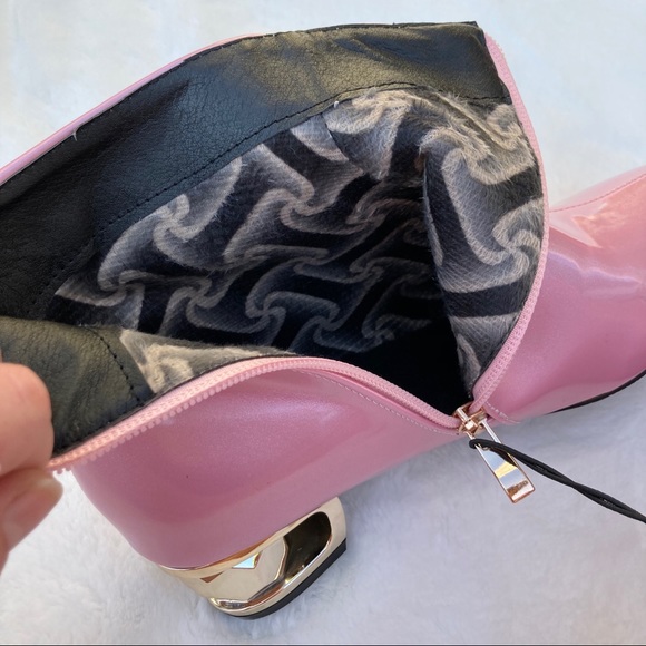 🚫SOLD🚫VINTAGE Metallic pink rain booties - Picture 5 of 8